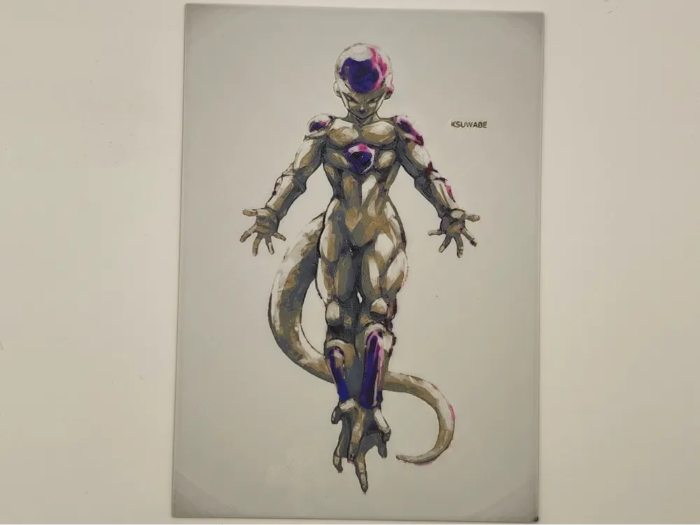 Freezer from dragon ball Z - hueforge by Altf4-Formation HueForge model: Freezer from dragon ball Z - hueforge by Altf4-Formation