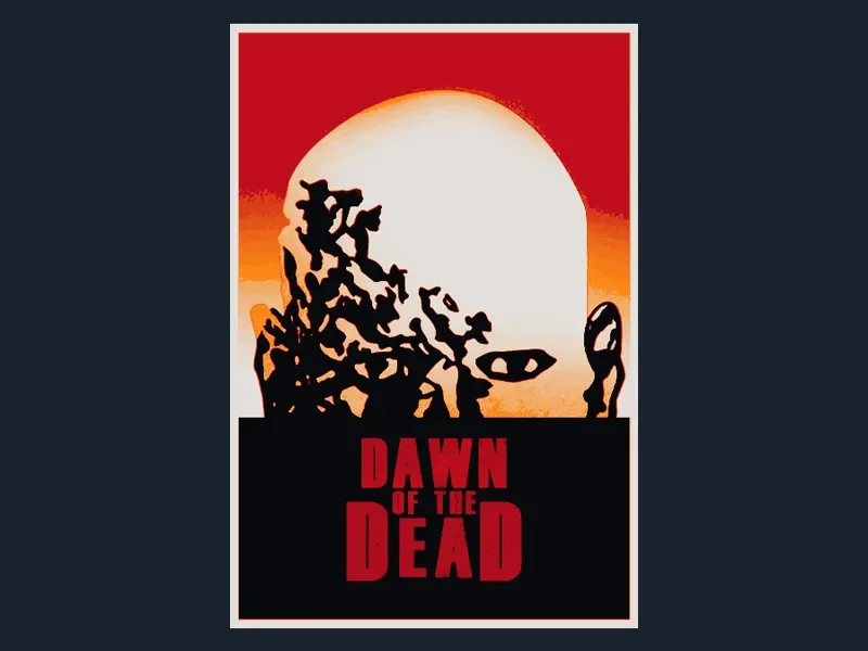 Dawn of the Dead (Movie Poster - HueForge) by HugheCraft HueForge model: Dawn of the Dead (Movie Poster - HueForge) by HugheCraft