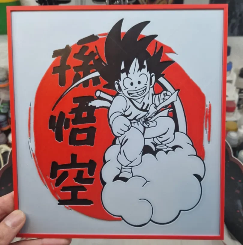 Dragon Ball Hueforge - Young Goku by Dakiren HueForge model: Dragon Ball Hueforge - Young Goku by Dakiren