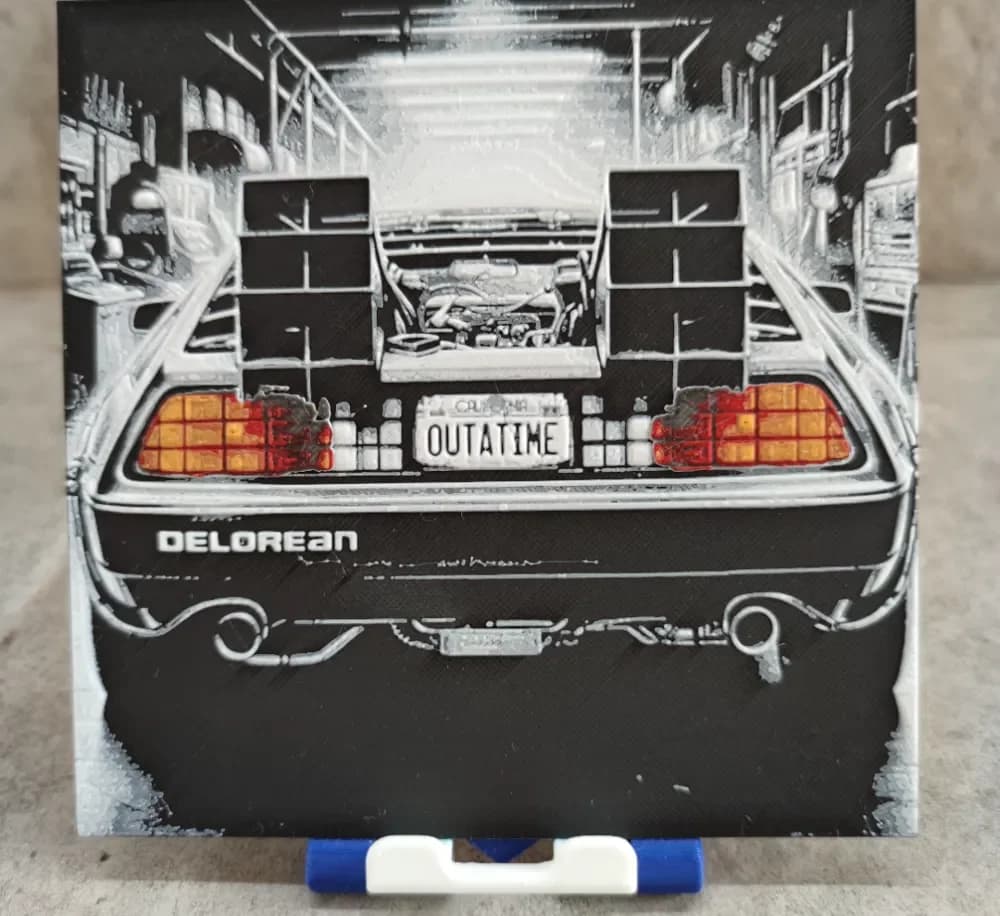 Hueforge Delorean by Litolunar HueForge model: Hueforge Delorean by Litolunar