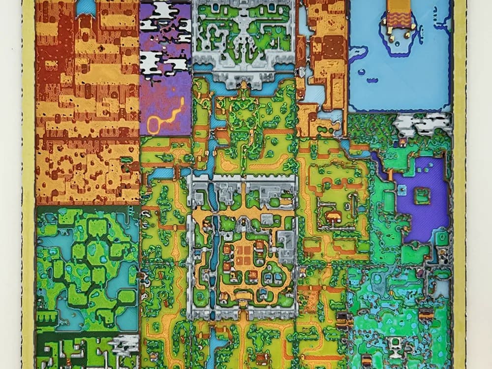 The Minish Cap Hyrule World Map HueForge The Minish Cap Hyrule World Map HueForge