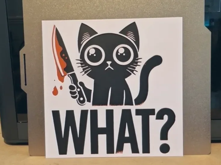 Killer Kitty - 3 colour Hueforge Killer Kitty - 3 colour Hueforge