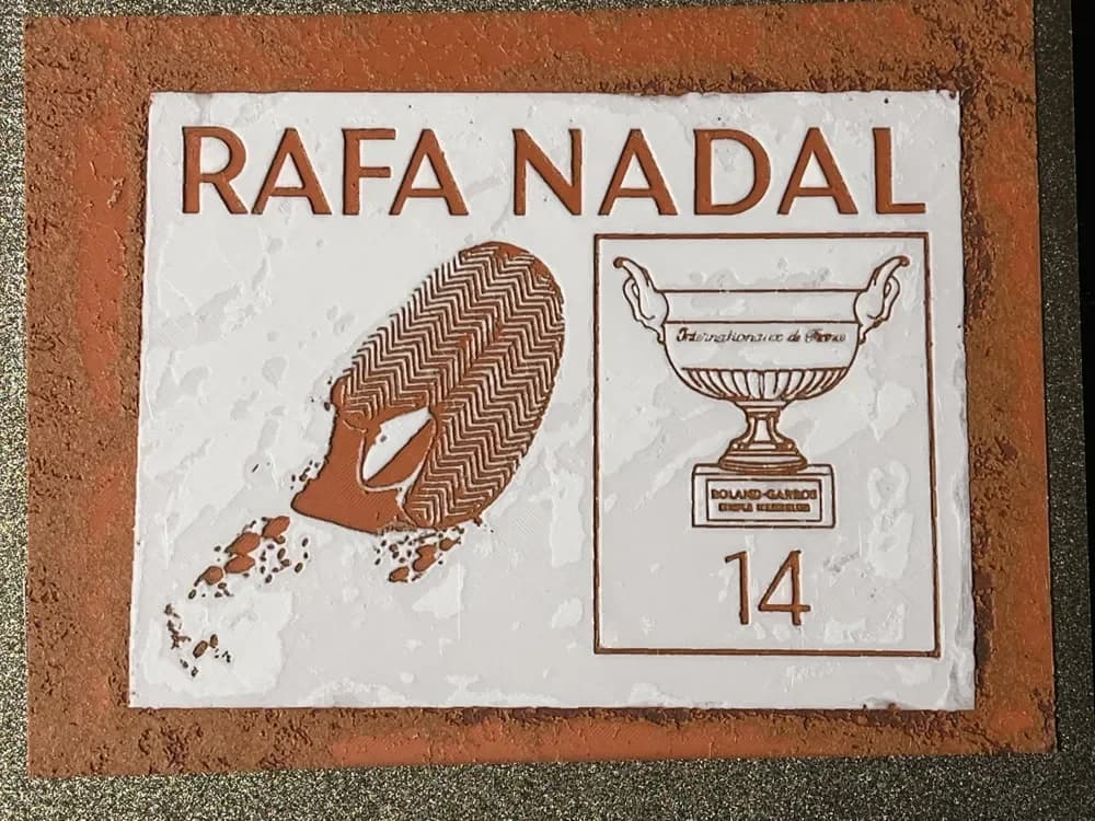 Nadal-on-Court-Plaque by FantasyZ HueForge model: Nadal-on-Court-Plaque by FantasyZ