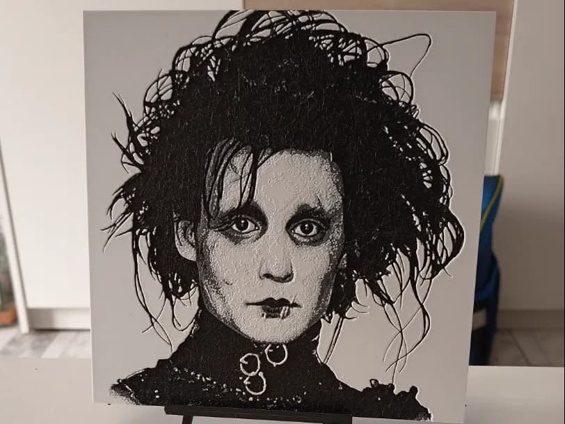 Edward Scissorhands Hueforge by 3DNesy HueForge model: Edward Scissorhands Hueforge by 3DNesy