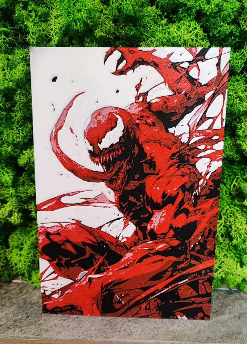 Carnage by Garuda3D HueForge model: Carnage by Garuda3D
