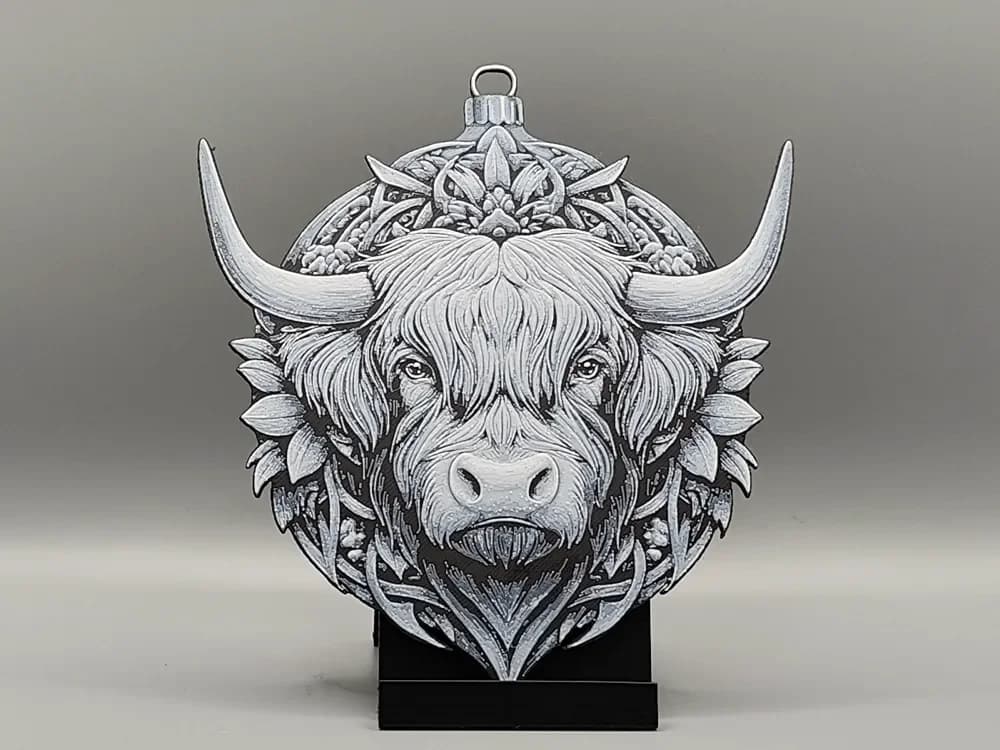 Highland Cow Christmas Tree Decoration Ornament Highland Cow Christmas Tree Decoration Ornament