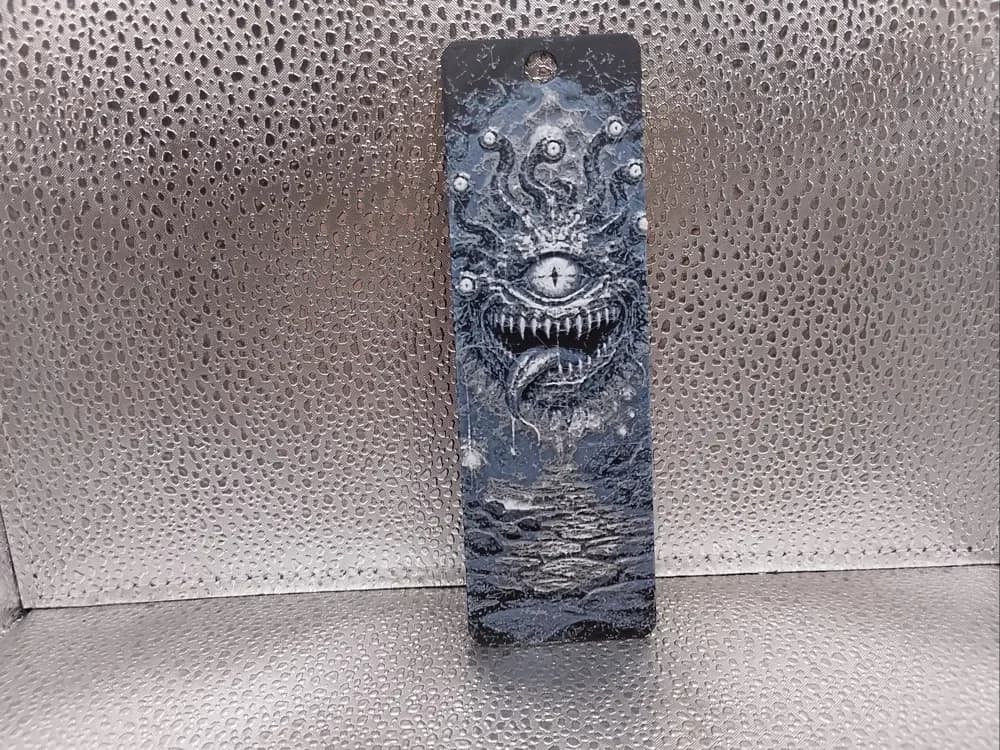 Beholder Bookmark – Hueforge by Borishotch Industries HueForge model: Beholder Bookmark – Hueforge by Borishotch Industries