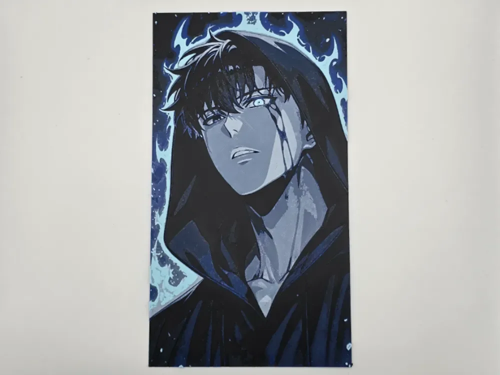 Sung Jinwoo Solo Leveling by Kactus Fpv HueForge model: Sung Jinwoo Solo Leveling by Kactus Fpv