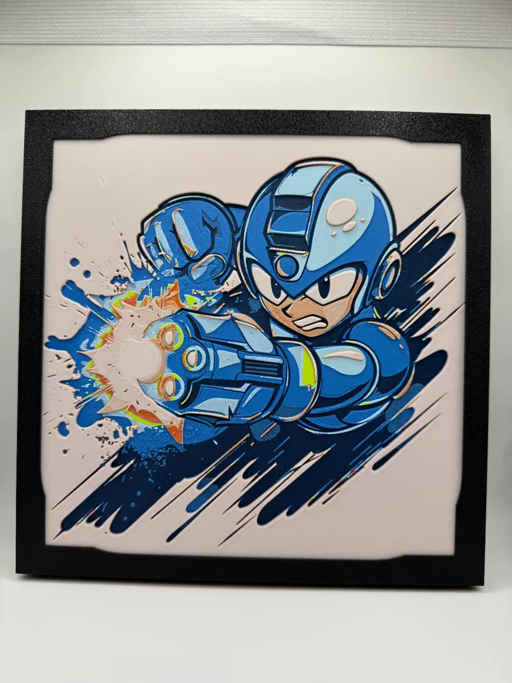 Mega Man Blaster Hueforge by Canadian Gamer HueForge model: Mega Man Blaster Hueforge by Canadian Gamer