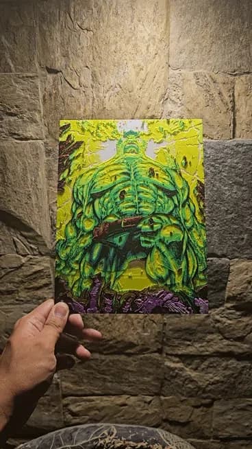 HueForge model: World Breaker Hulk Back Lit version Hueforge by Loki