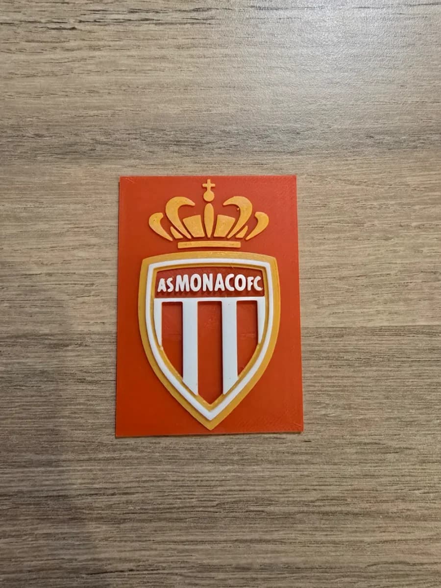 AS Monaco Football Club Logo by Kactus Fpv HueForge model: AS Monaco Football Club Logo by Kactus Fpv