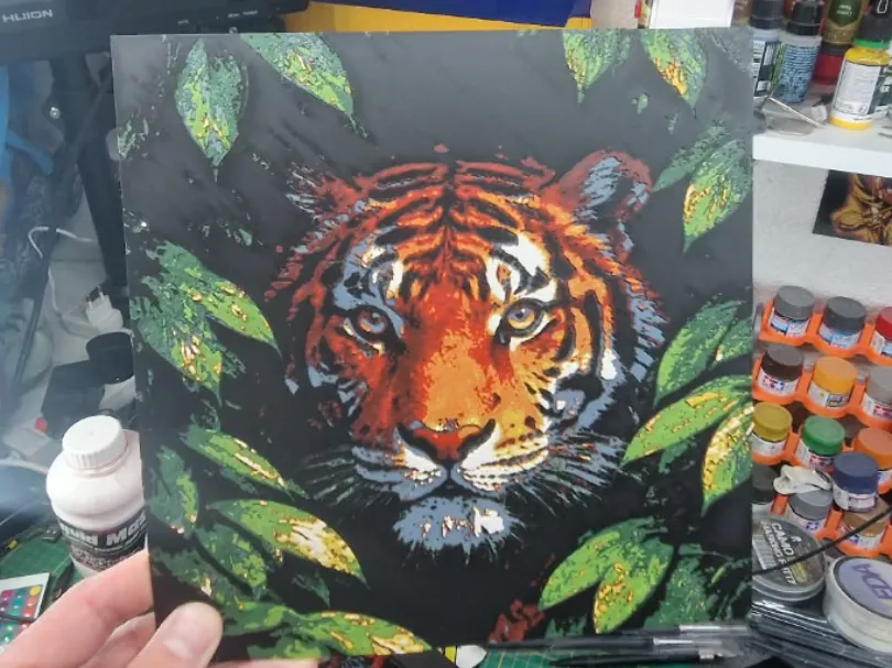 Tiger Hueforge by Dakiren HueForge model: Tiger Hueforge by Dakiren