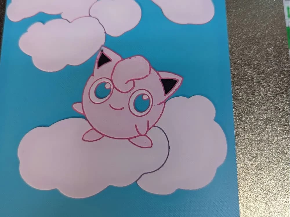 Hueforge rondoudou by Isa v1 Jigglypuff by ZombiePaint3D HueForge model: Hueforge rondoudou by Isa v1 Jigglypuff by ZombiePaint3D