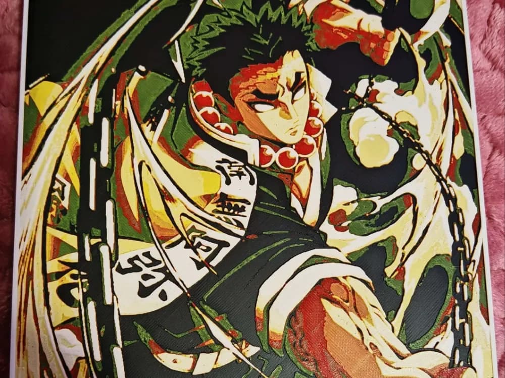Gyomei Himejima - Demon Slayer by bzz999 HueForge model: Gyomei Himejima - Demon Slayer by bzz999