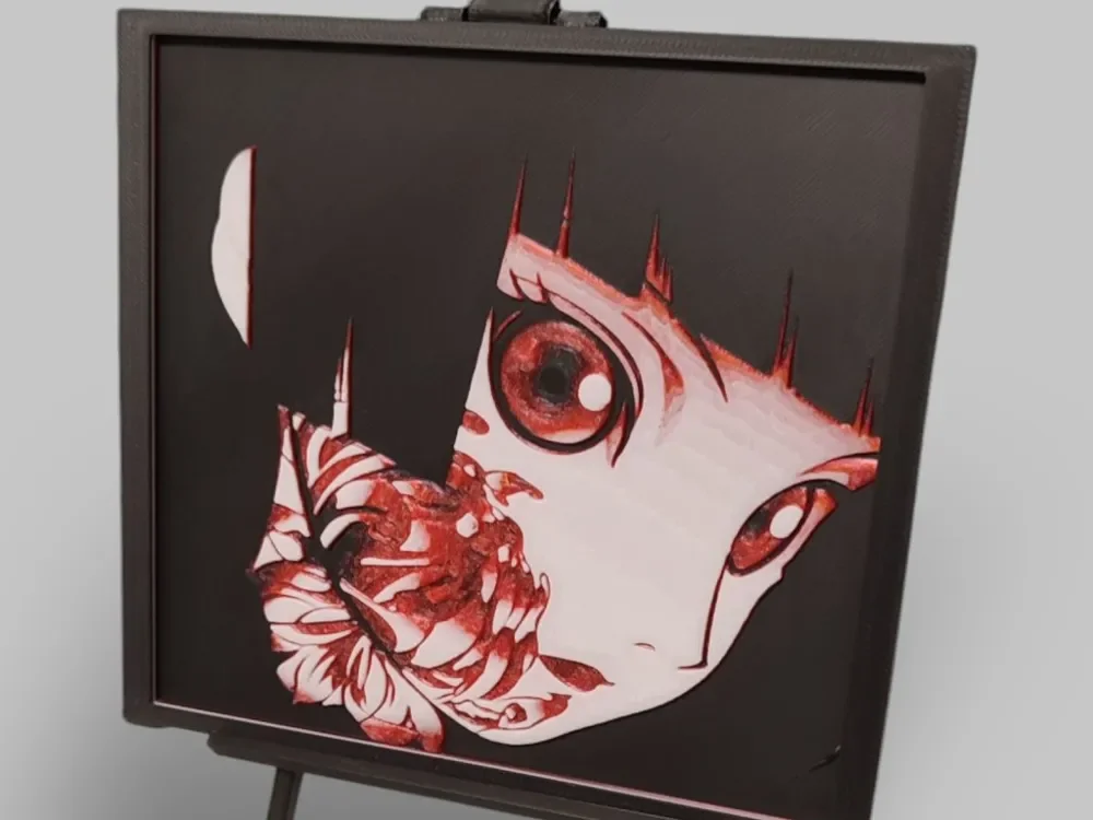 Jigoku Shouju hueforge by 3DNesy HueForge model: Jigoku Shouju hueforge by 3DNesy