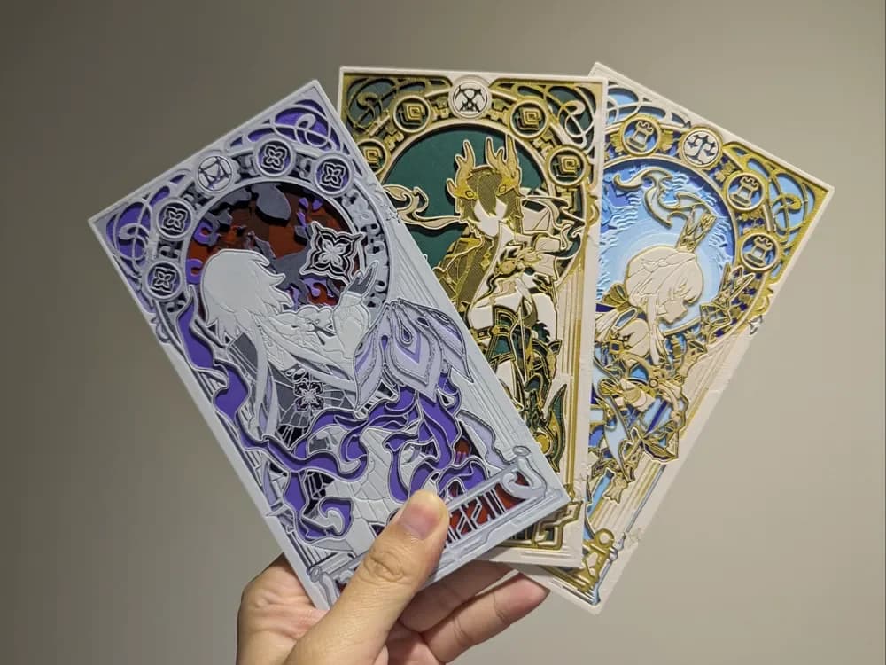 HueForge model: Amphoreus' Saga of Heroes Part 4- Honkai Star Rail by Razel