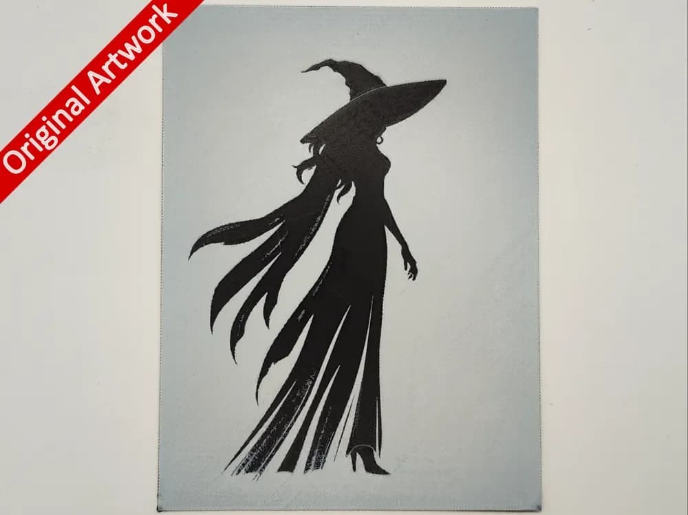 A witch's shadow - hueforge by Altf4-Formation HueForge model: A witch's shadow - hueforge by Altf4-Formation