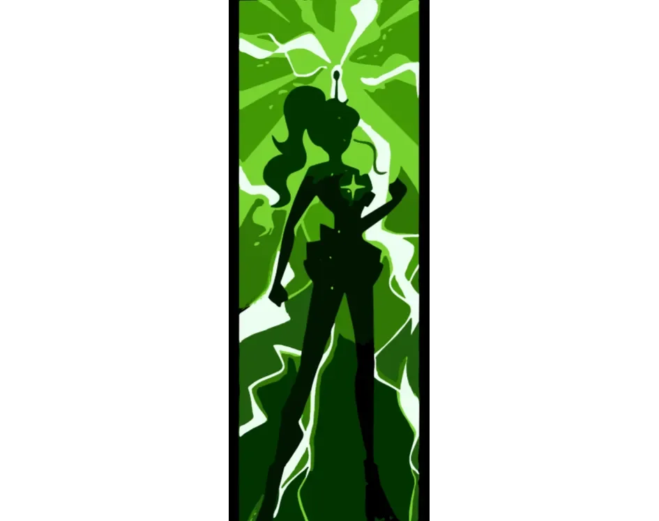 Sailor Jupiter - Bookmark Hueforge by suaimondi HueForge model: Sailor Jupiter - Bookmark Hueforge by suaimondi