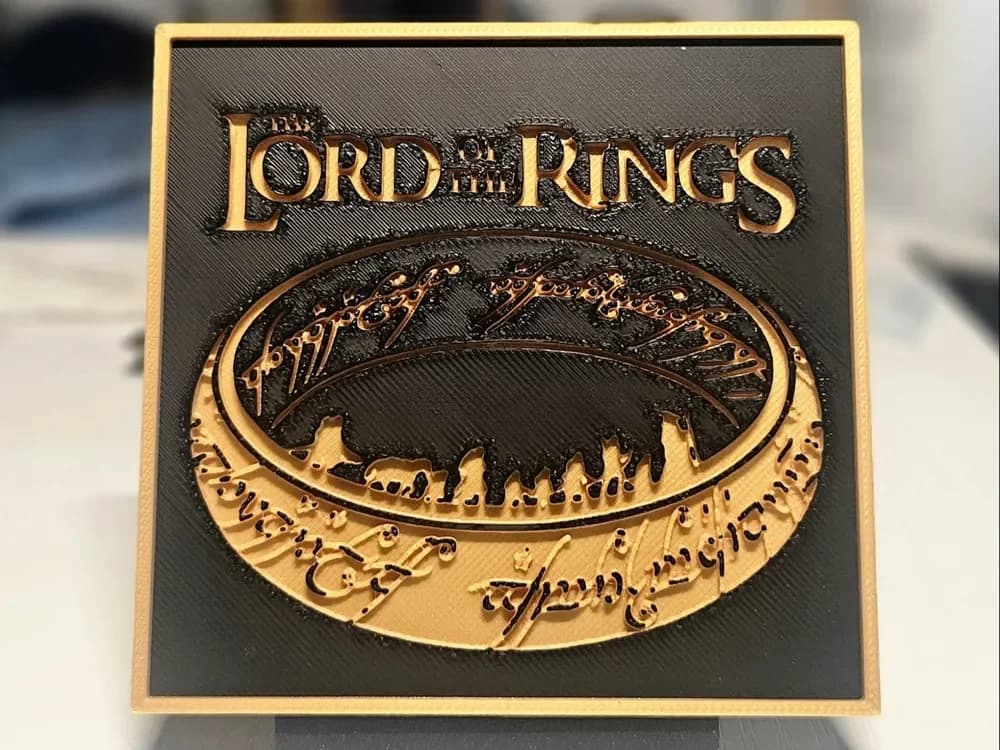 Lord of the Rings ring by Mano's 3d_Art HueForge model: Lord of the Rings ring by Mano's 3d_Art