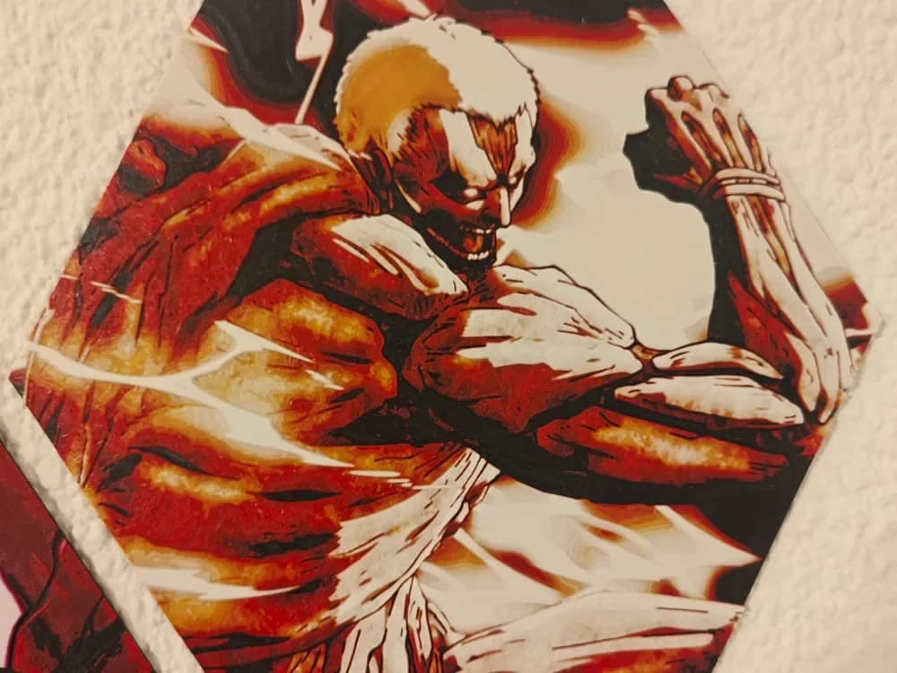 Hueforge Armored Titan (Attack on Titan) honeycomb mode by JGz3DMaker HueForge model: Hueforge Armored Titan (Attack on Titan) honeycomb mode by JGz3DMaker