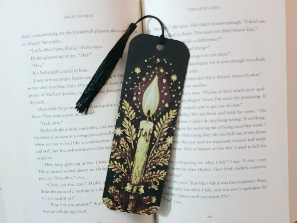 Christmas Candle Bookmark, Hueforge by Dame Jo HueForge model: Christmas Candle Bookmark, Hueforge by Dame Jo