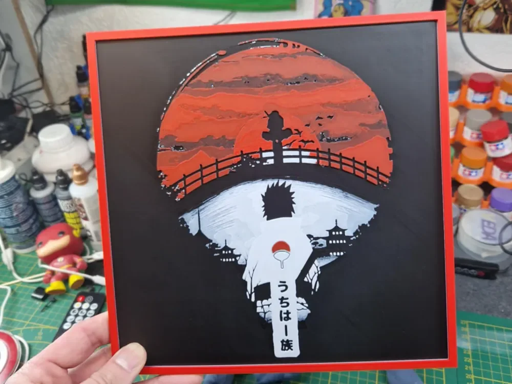 Naruto Hueforge - Uchiwa Clan by Dakiren HueForge model: Naruto Hueforge - Uchiwa Clan by Dakiren