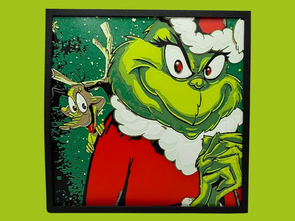 The Grinch and Max - Hueforge by Canadian Gamer HueForge model: The Grinch and Max - Hueforge by Canadian Gamer