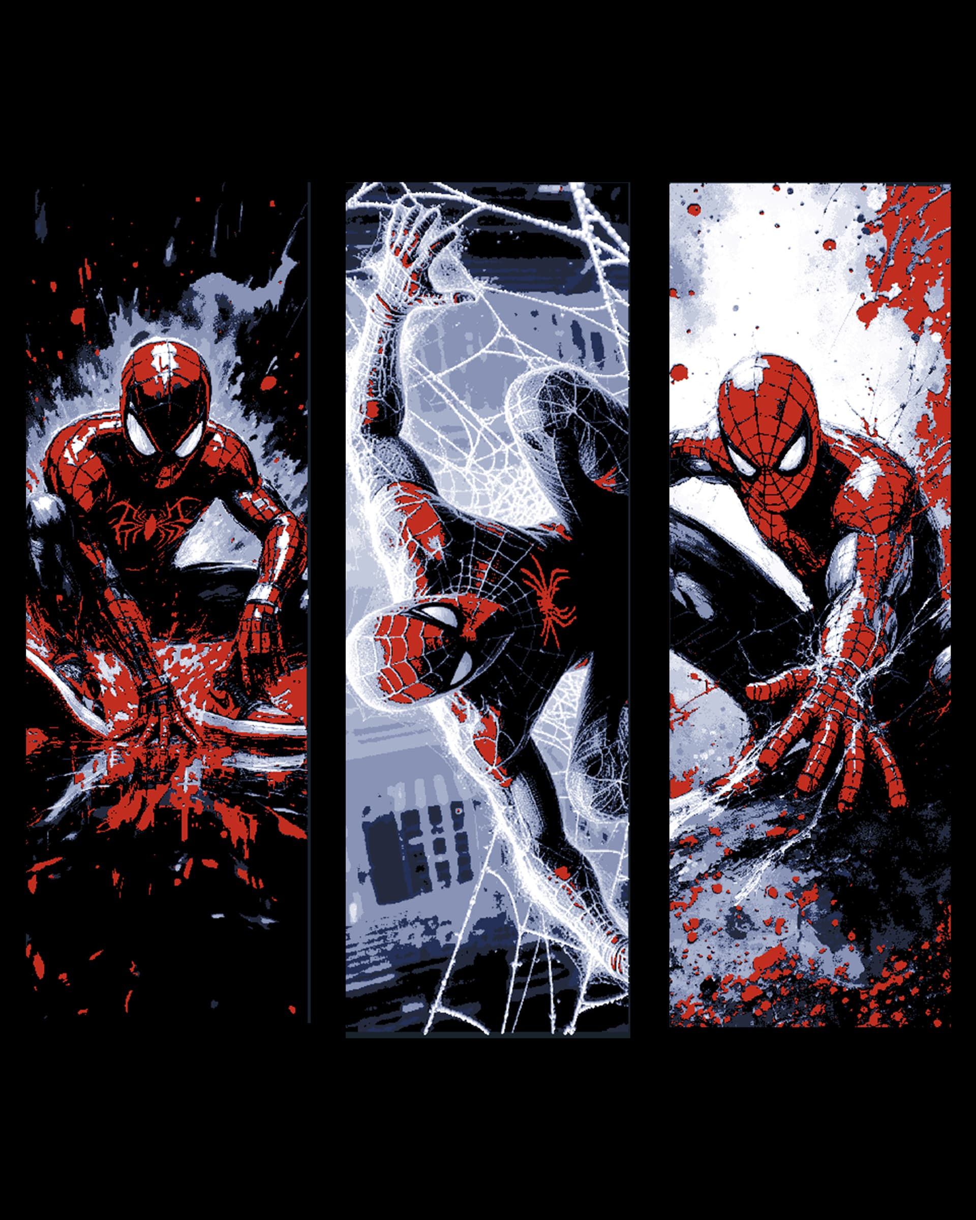 Fan Art Sketches of the friendly neighborhood Spiderman - Set of bookmarms by BooneCo3d HueForge model: Fan Art Sketches of the friendly neighborhood Spiderman - Set of bookmarms by BooneCo3d