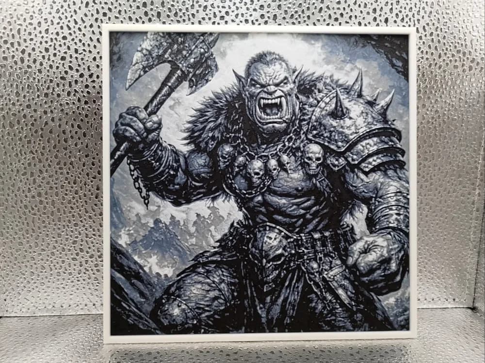 Orc – Hueforge Fan Art by Borishotch Industries HueForge model: Orc – Hueforge Fan Art by Borishotch Industries