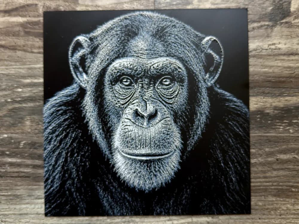 Chimpanzee Wildlife Series by novy HueForge model: Chimpanzee Wildlife Series by novy
