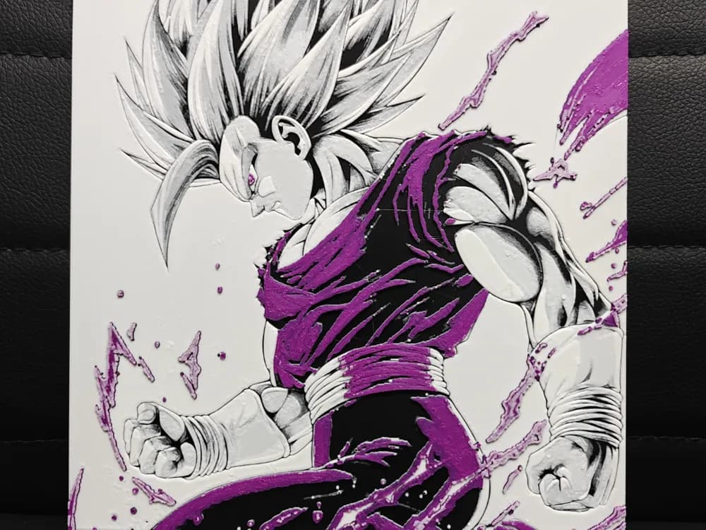 Gohan Beast Form by TheHueforgeLady HueForge model: Gohan Beast Form by TheHueforgeLady