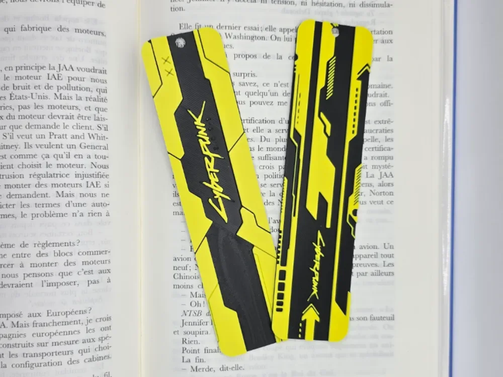 Bookmark Cyberpunk by Kactus Fpv HueForge model: Bookmark Cyberpunk by Kactus Fpv