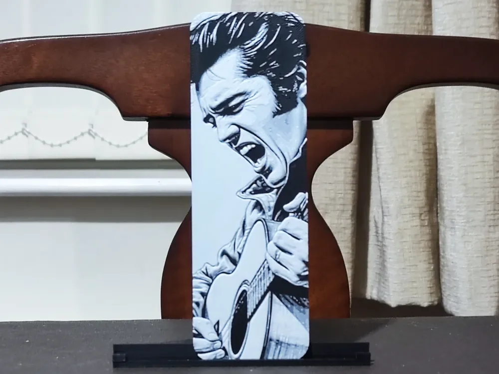 Elvis Presley Bookmark (1) - 2 Color by BoDad HueForge model: Elvis Presley Bookmark (1) - 2 Color by BoDad