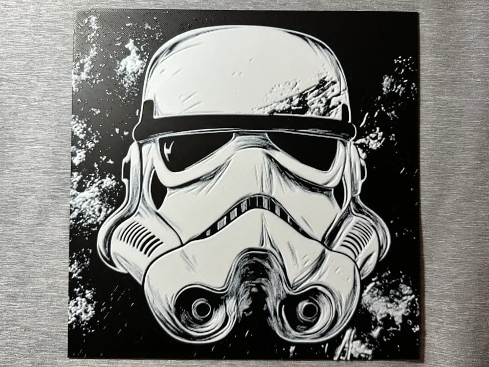Stormtrooper Helmet 2 Hueforge by Hey Ben HueForge model: Stormtrooper Helmet 2 Hueforge by Hey Ben