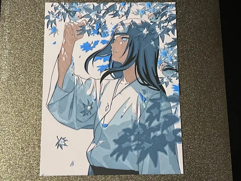 HueForge model: Naruto_Neji by FantasyZ