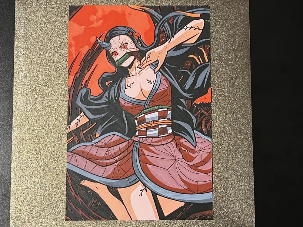 Nezuko Demon Version Demon Slayer Hueforge by FantasyZ HueForge model: Nezuko Demon Version Demon Slayer Hueforge by FantasyZ