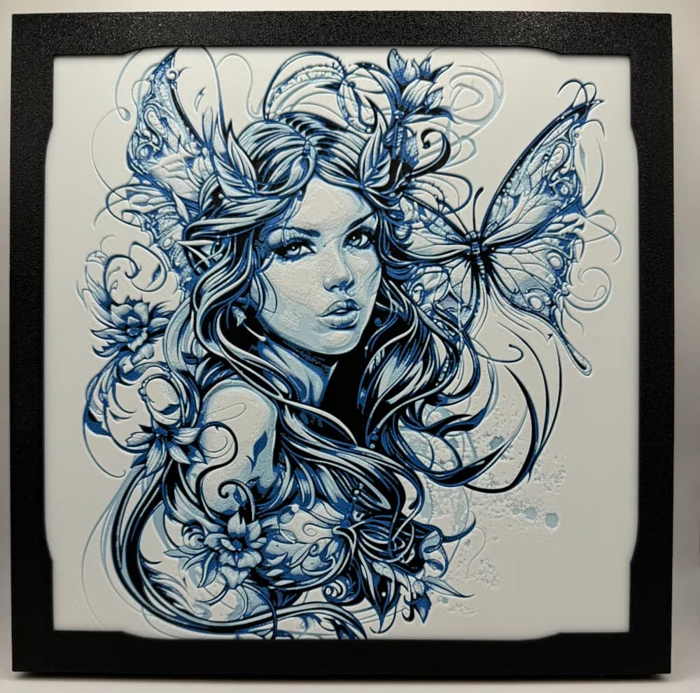 HueForge model: Elemental Fairy - Wind by Canadian Gamer