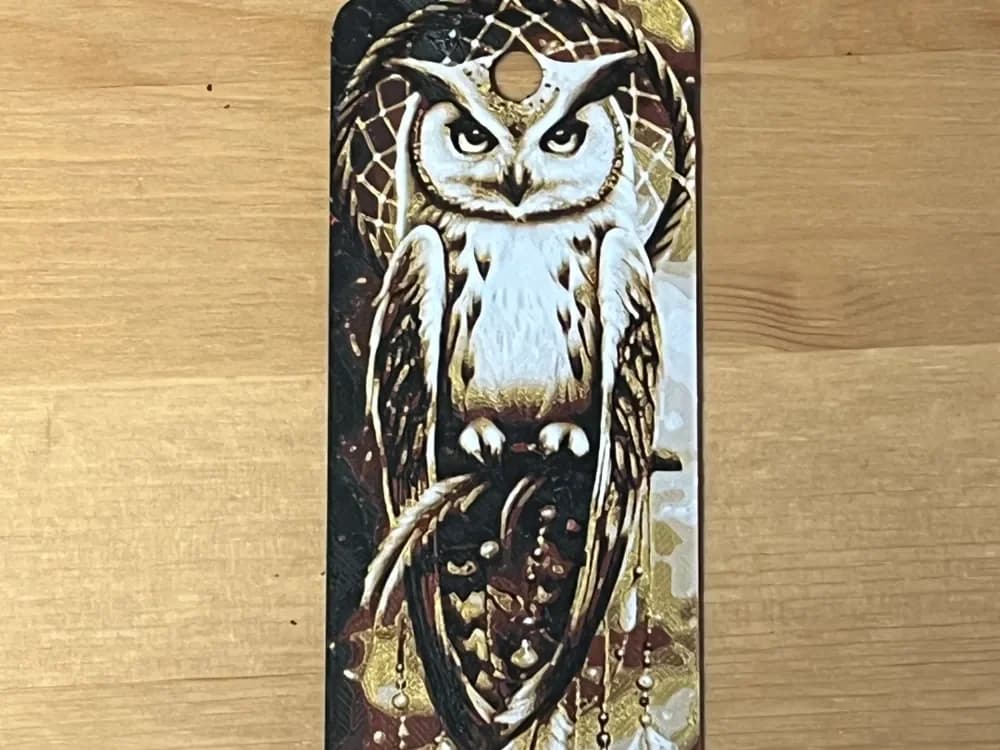 owl bookmark by Morganja HueForge model: owl bookmark by Morganja
