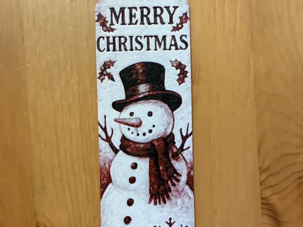Merry Christmas Bookmark by Morganja HueForge model: Merry Christmas Bookmark by Morganja