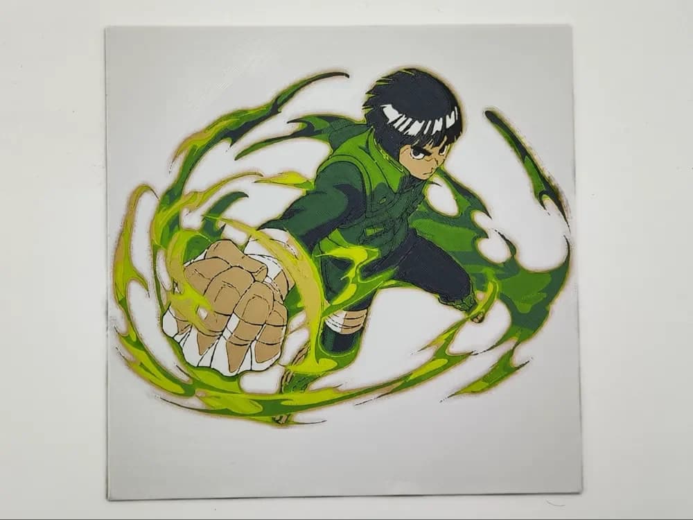 Rock Lee from Naruto - hueforge Rock Lee from Naruto - hueforge