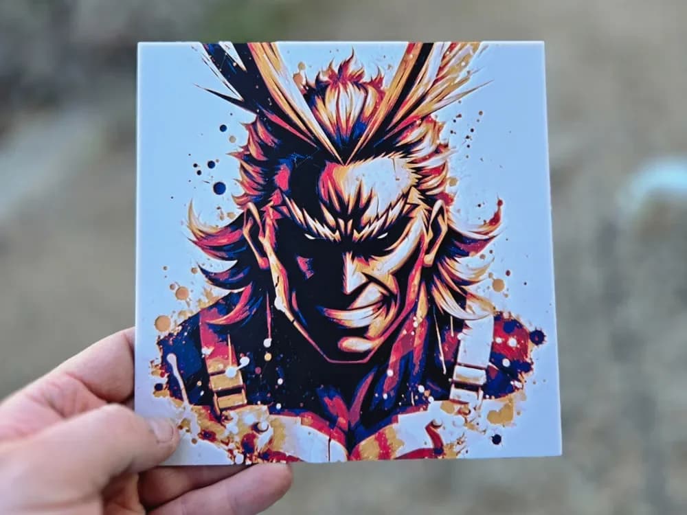 Graffiti All Might Hueforge by 3Ree Printing HueForge model: Graffiti All Might Hueforge by 3Ree Printing