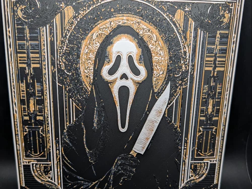 Ghostface Hueforge by the_bearded_jedi HueForge model: Ghostface Hueforge by the_bearded_jedi