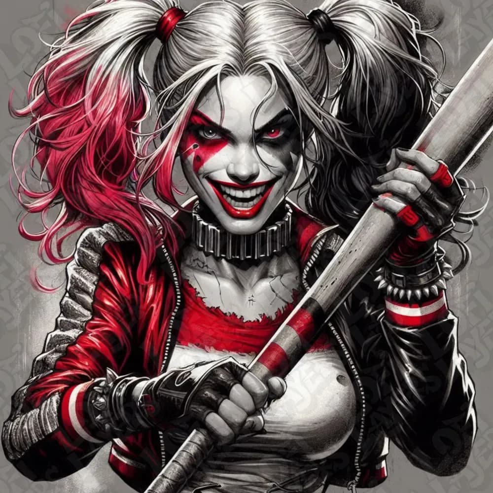 Large 4-Panel Harley Quinn 400x400 Large 4-Panel Harley Quinn 400x400
