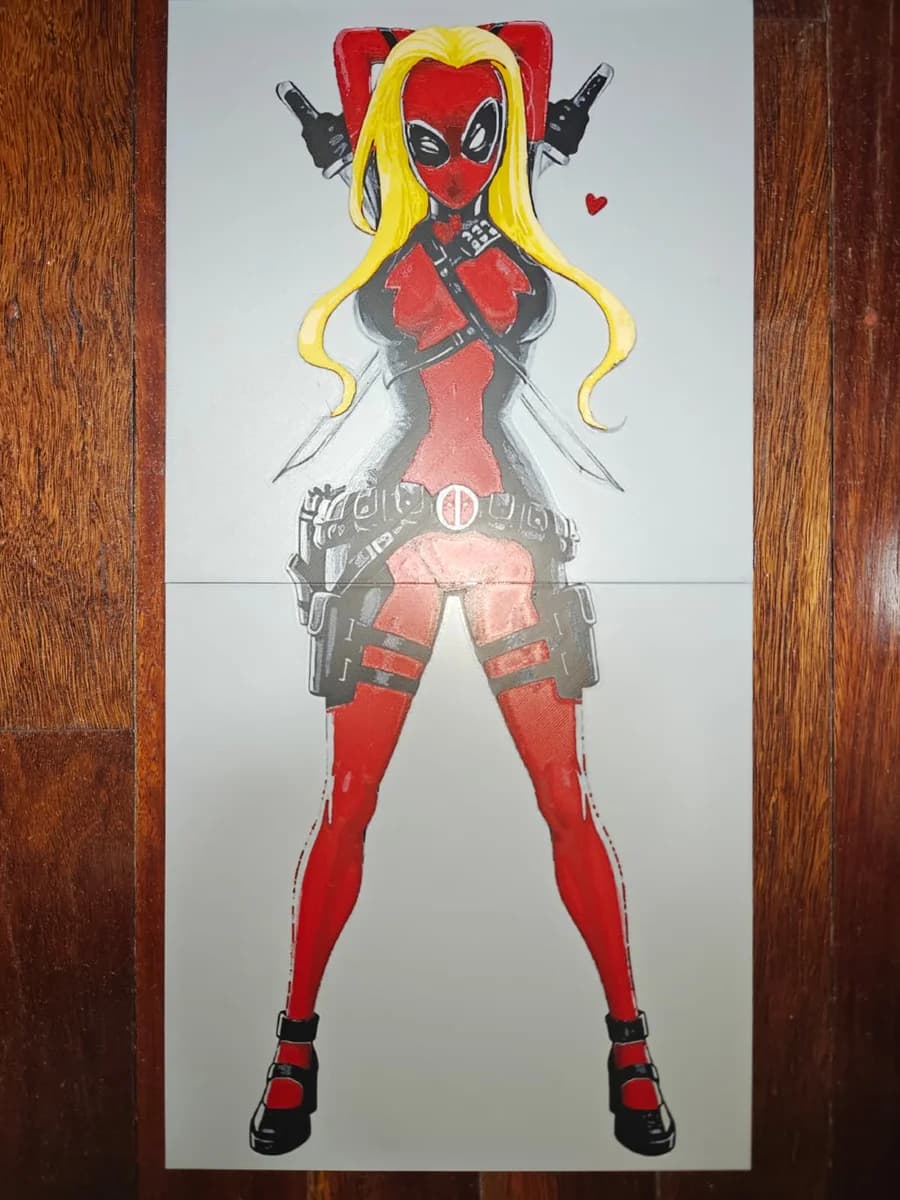 Lady Deadpool by TheHueforgeLady HueForge model: Lady Deadpool by TheHueforgeLady