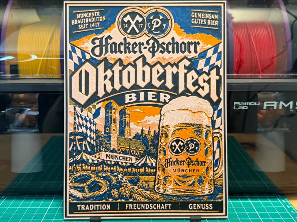 Oktoberfest Poster by liv_3d HueForge model: Oktoberfest Poster by liv_3d