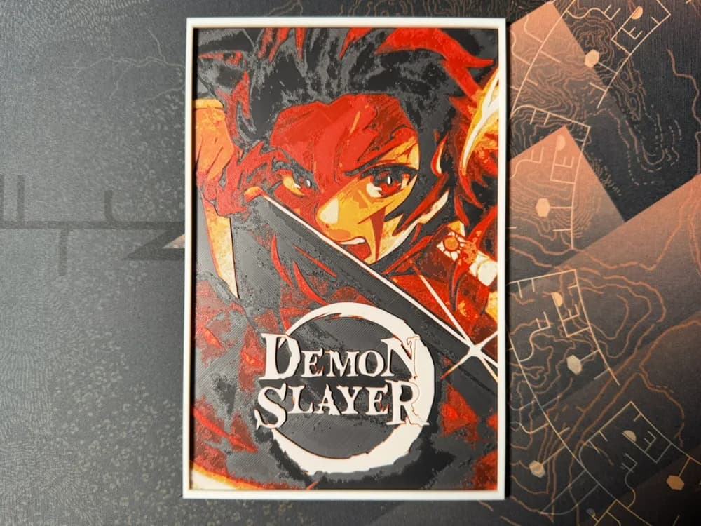 Demon Slayer- Kimetsu no Yaiba by ZorPrime7 HueForge model: Demon Slayer- Kimetsu no Yaiba by ZorPrime7