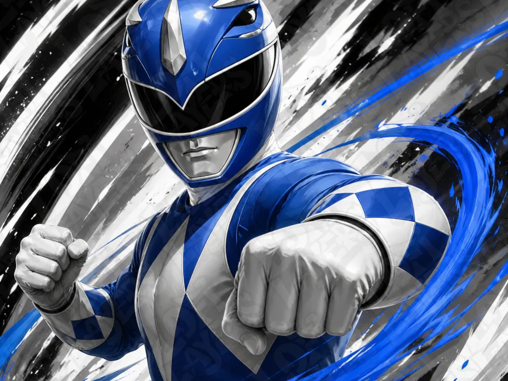 The Blue Ranger Hueforge by LoFi Layers HueForge model: The Blue Ranger Hueforge by LoFi Layers