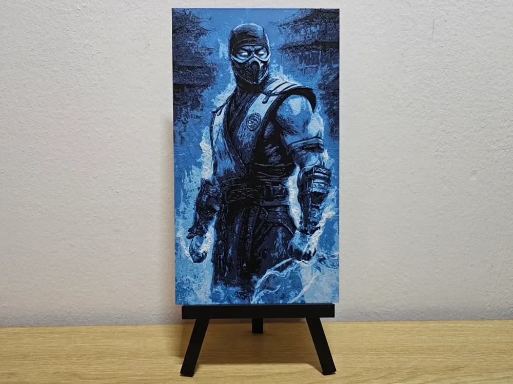 Sub-Zero Mortal Kombat Hueforge by Opao HueForge model: Sub-Zero Mortal Kombat Hueforge by Opao