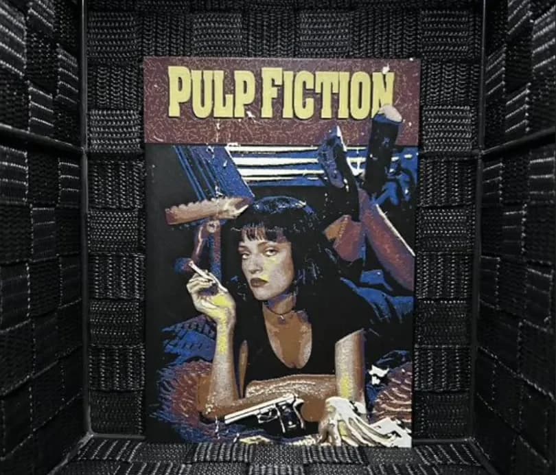 Hueforge Movie Poster - Pulp Fiction- by JoDau HueForge model: Hueforge Movie Poster - Pulp Fiction- by JoDau