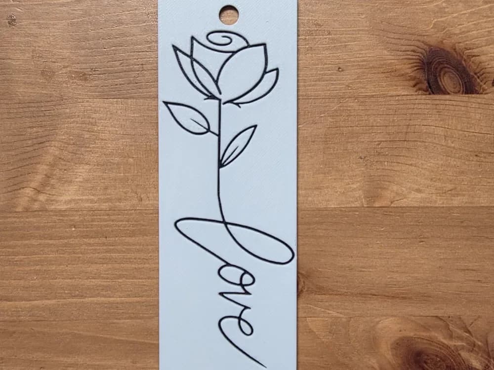 Love Bookmark by Morganja HueForge model: Love Bookmark by Morganja